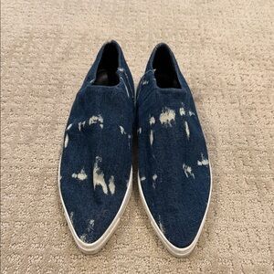 Stella McCartney Blue and White Flats